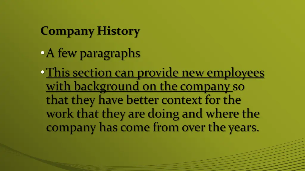 company history