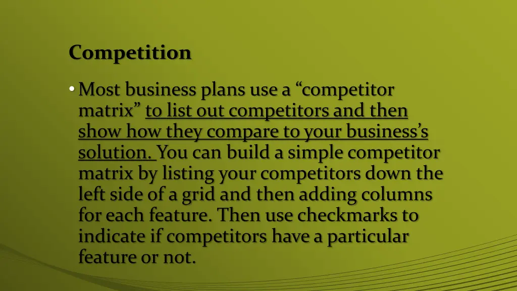 competition