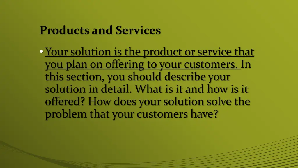 products and services 4