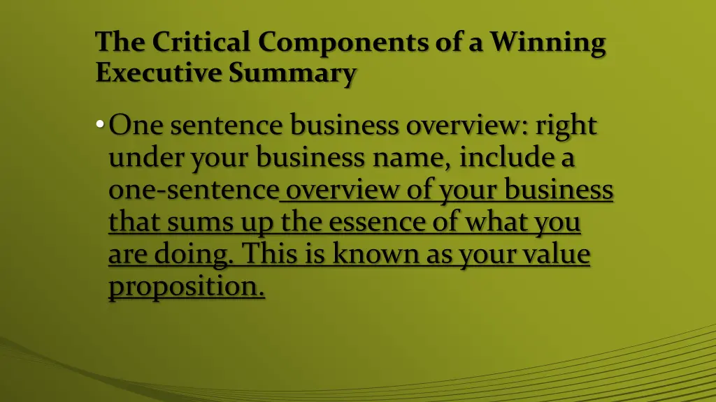 the critical components of a winning executive