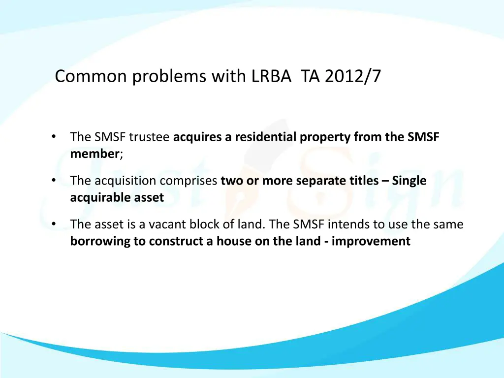 common problems with lrba ta 2012 7