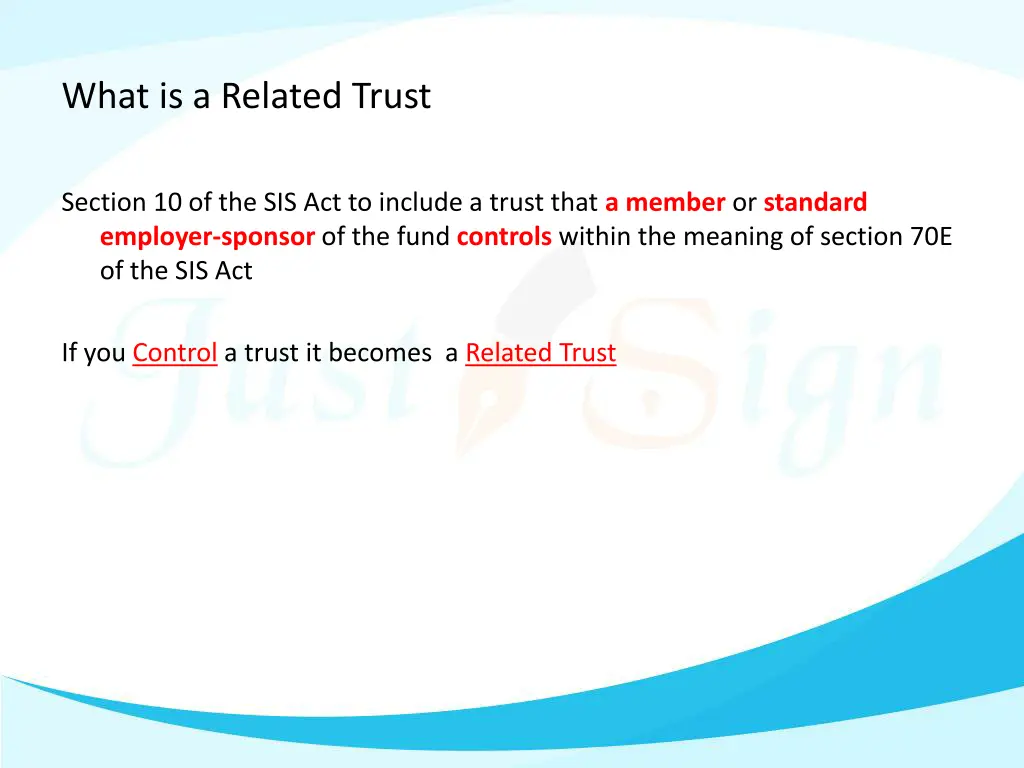 what is a related trust