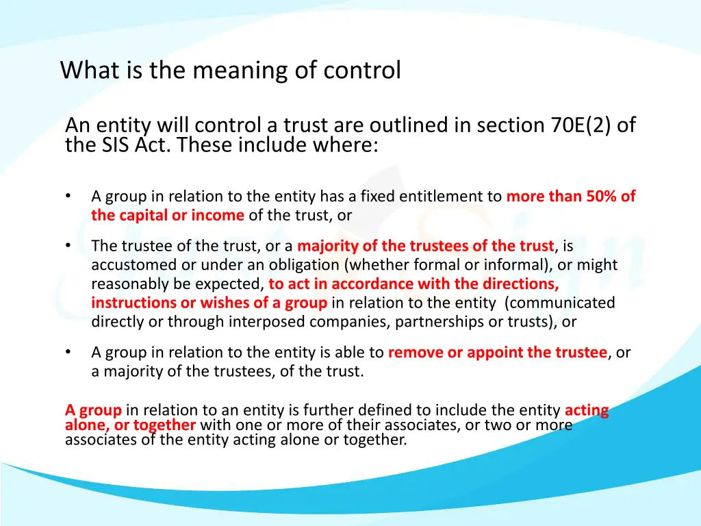 what is the meaning of control