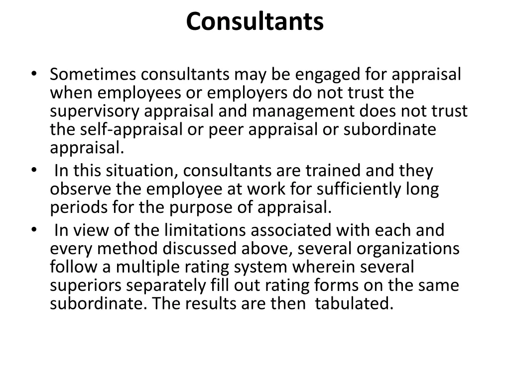 consultants