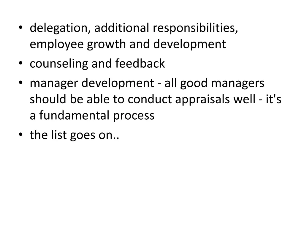 delegation additional responsibilities employee