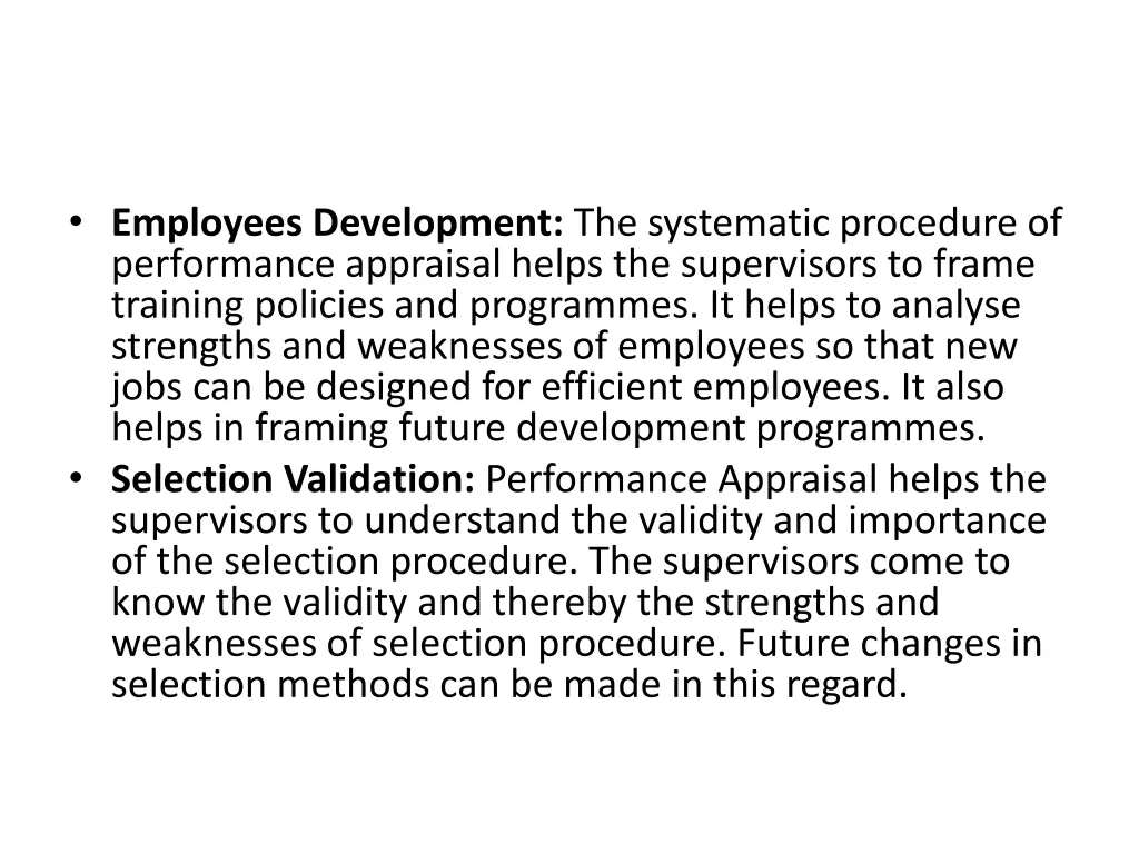 employees development the systematic procedure