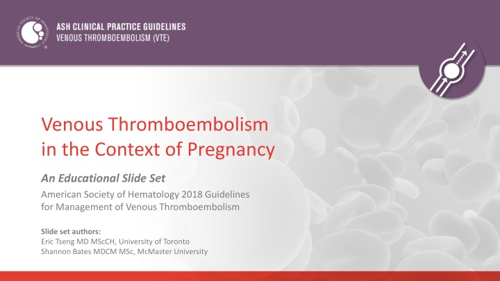 venous thromboembolism in the context of pregnancy