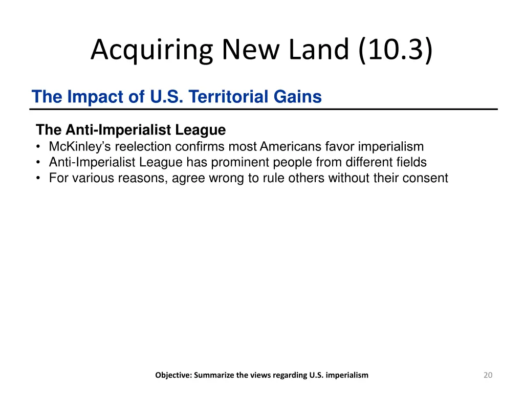 acquiring new land 10 3 7