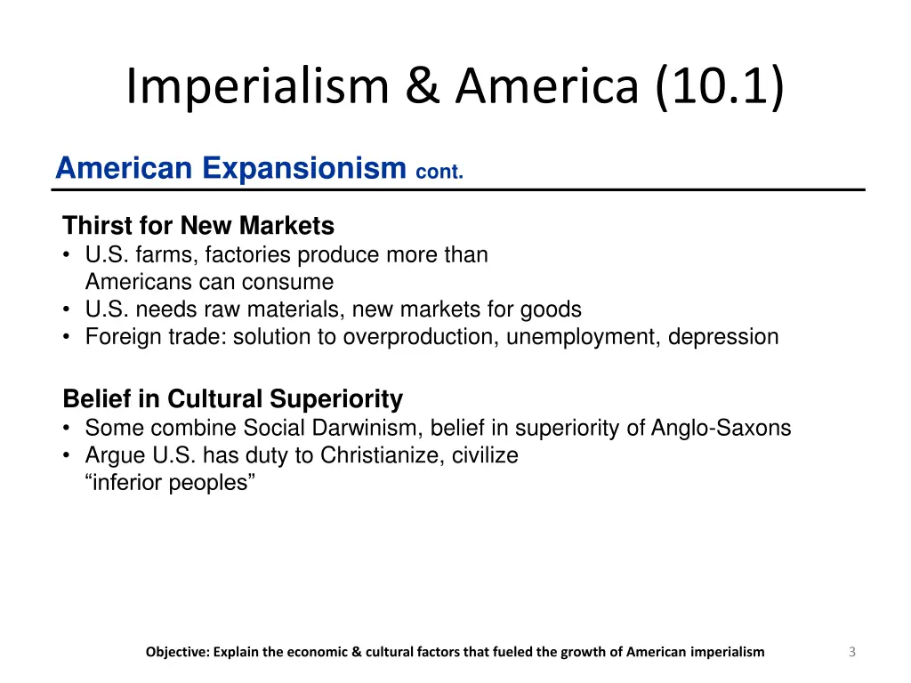 imperialism america 10 1 1