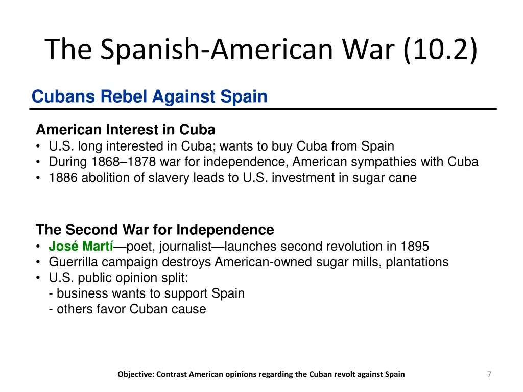 the spanish american war 10 2