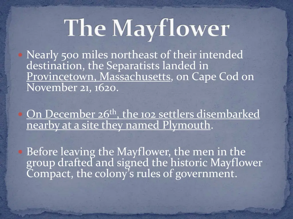 the mayflower 1