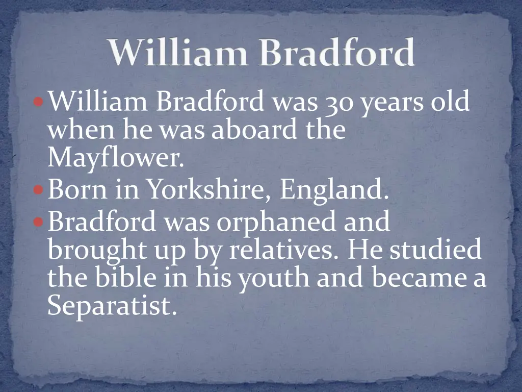 william bradford