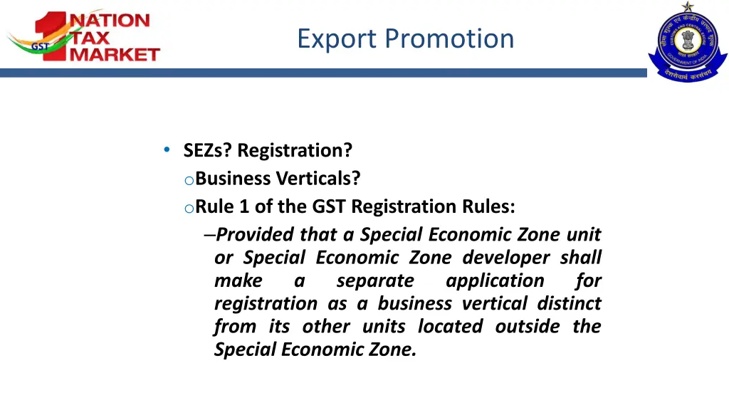 export promotion 1