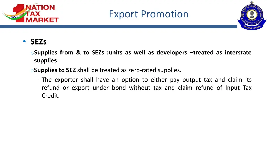 export promotion 2