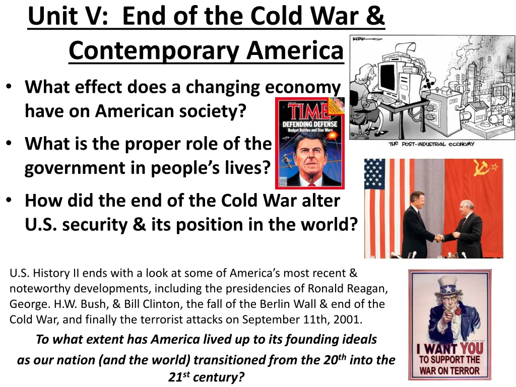 unit v end of the cold war contemporary america