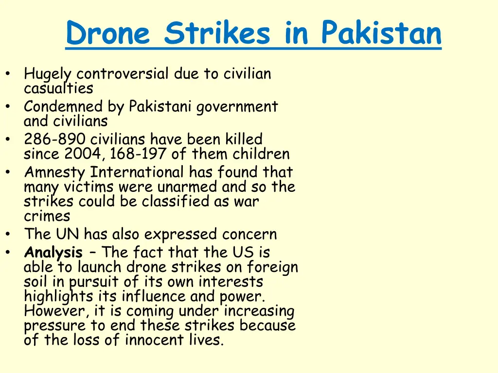 drone strikes in pakistan