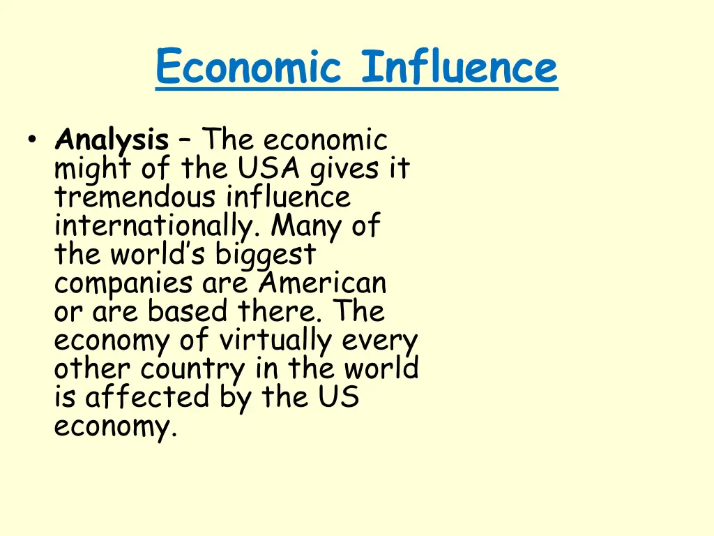 economic influence 3