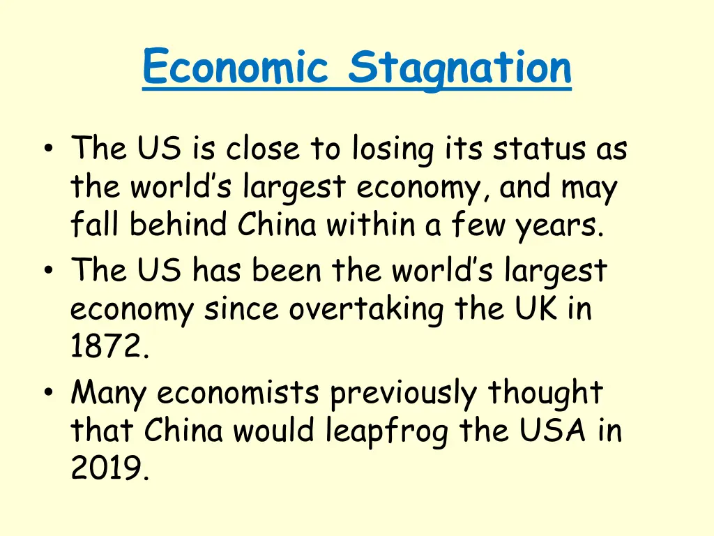 economic stagnation 1