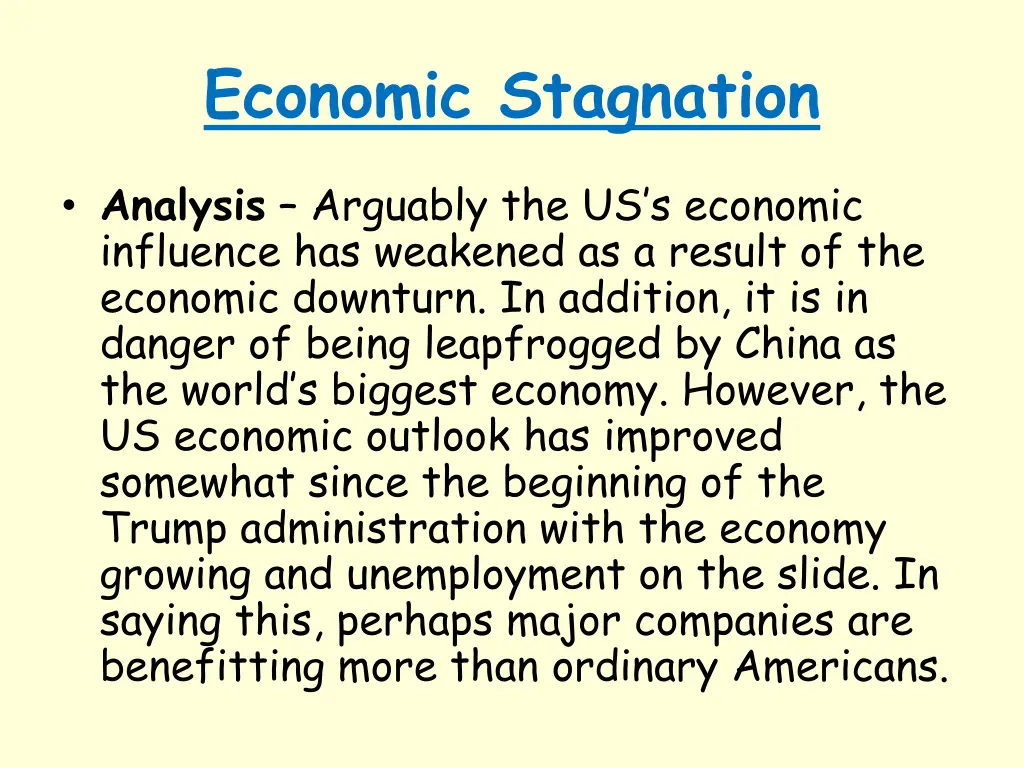 economic stagnation 2