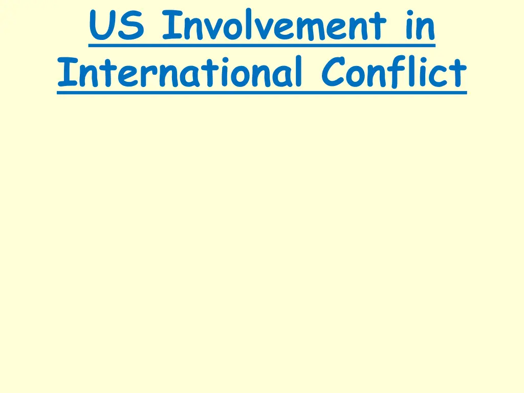 us involvement in international conflict