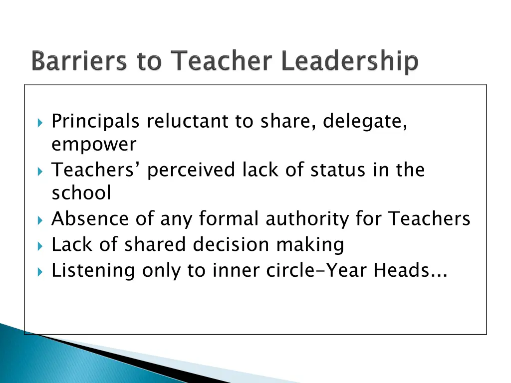 principals reluctant to share delegate empower