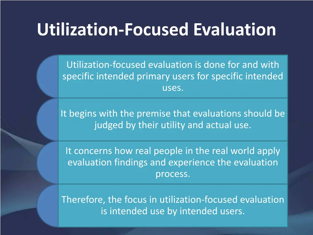 utilization focused evaluation