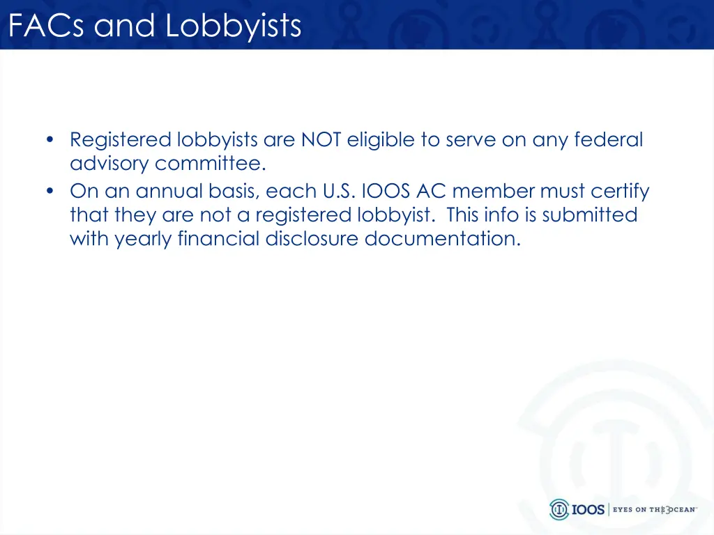 facs and lobbyists