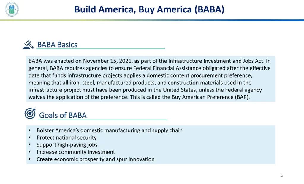 build america buy america baba