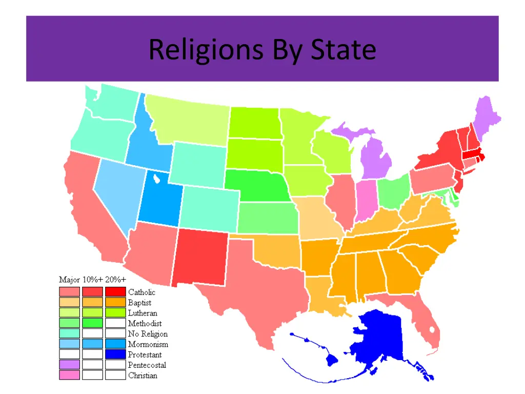 religions by state