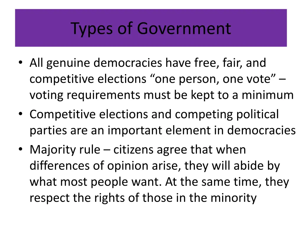 types of government 2