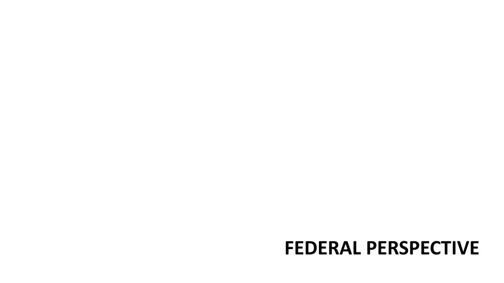 federal perspective