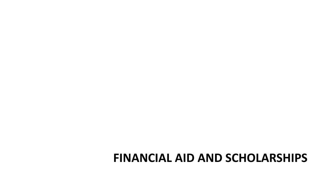 financial aid and scholarships