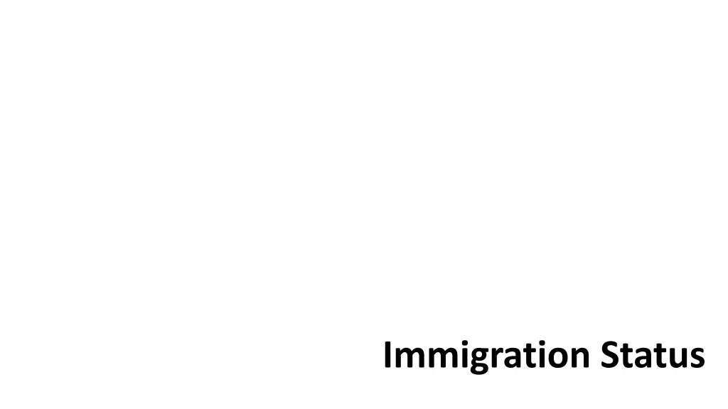 immigration status