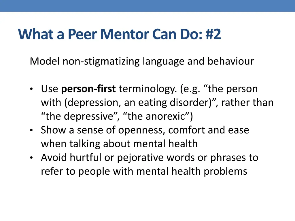 what a peer mentor can do 2