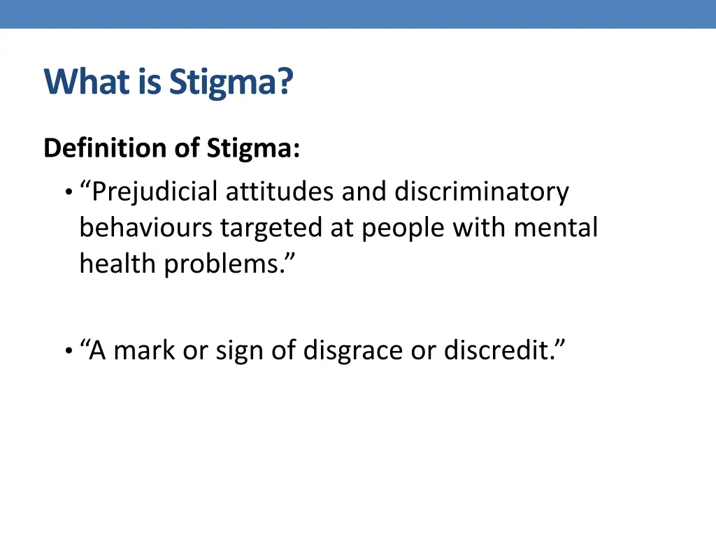 what is stigma 1