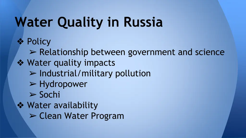 water quality in russia 1