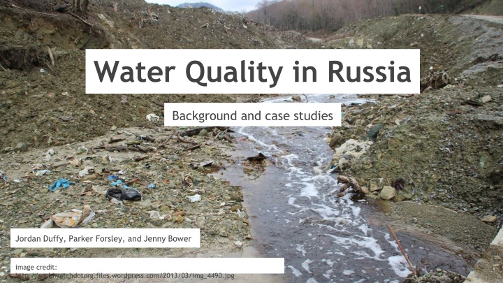 water quality in russia