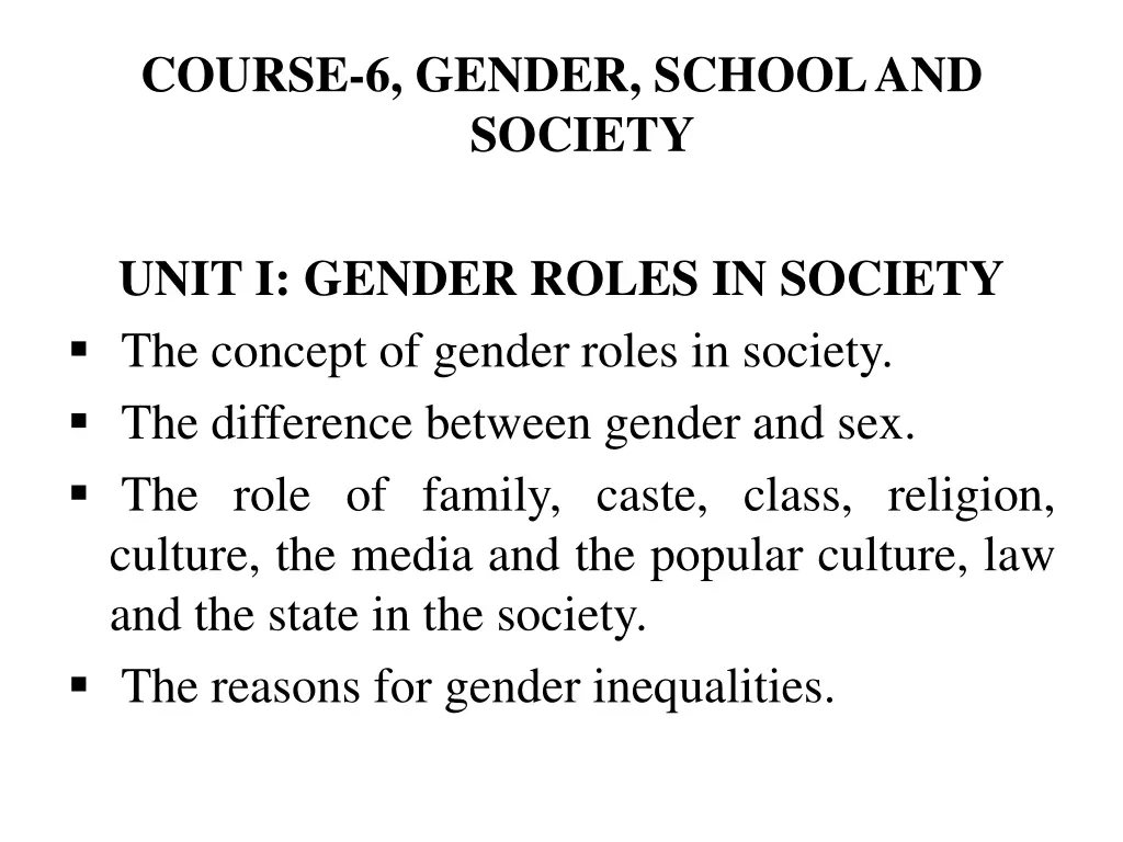 course 6 gender school and society 1