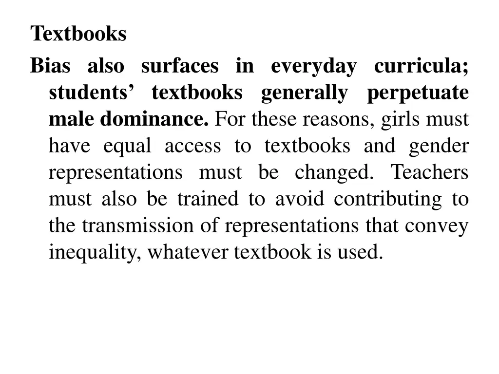 textbooks bias also surfaces in everyday