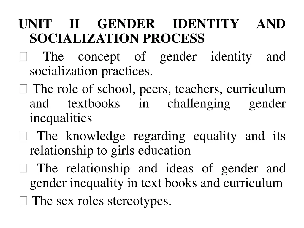 unit socialization process the concept