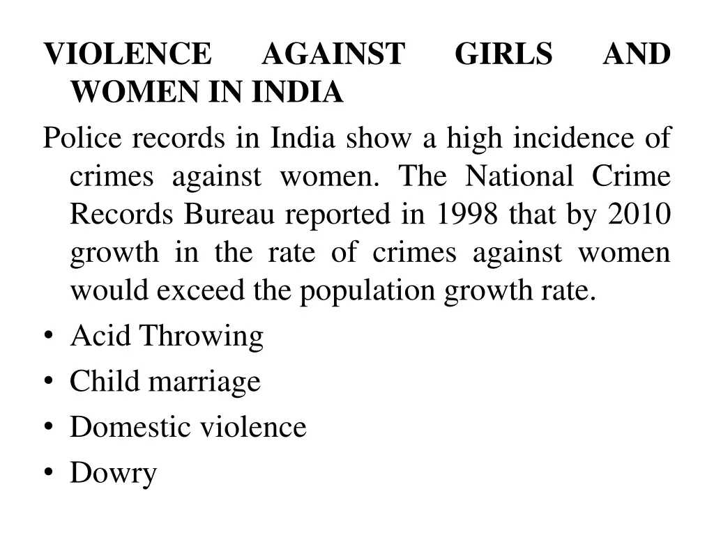 violence women in india police records in india