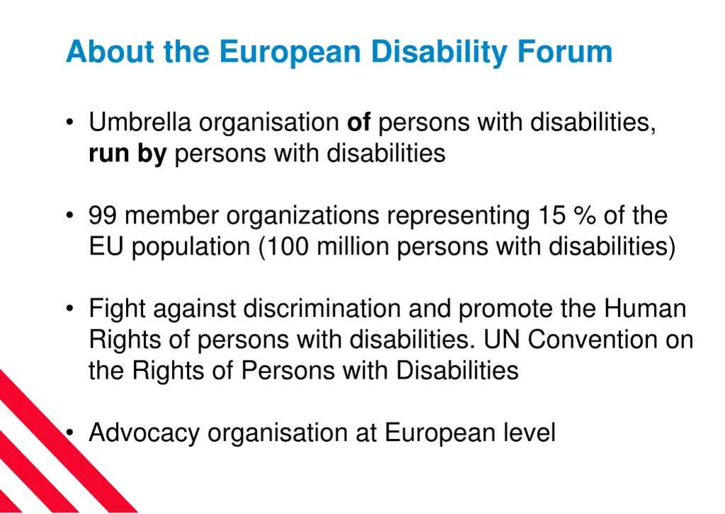 about the european disability forum