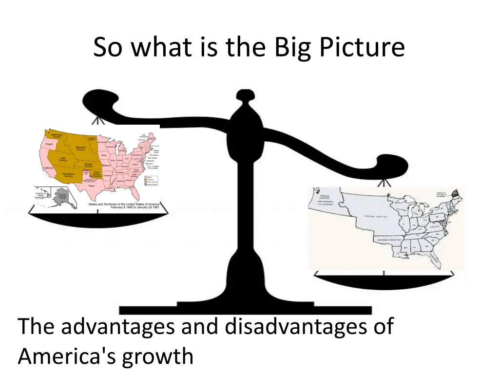 so what is the big picture