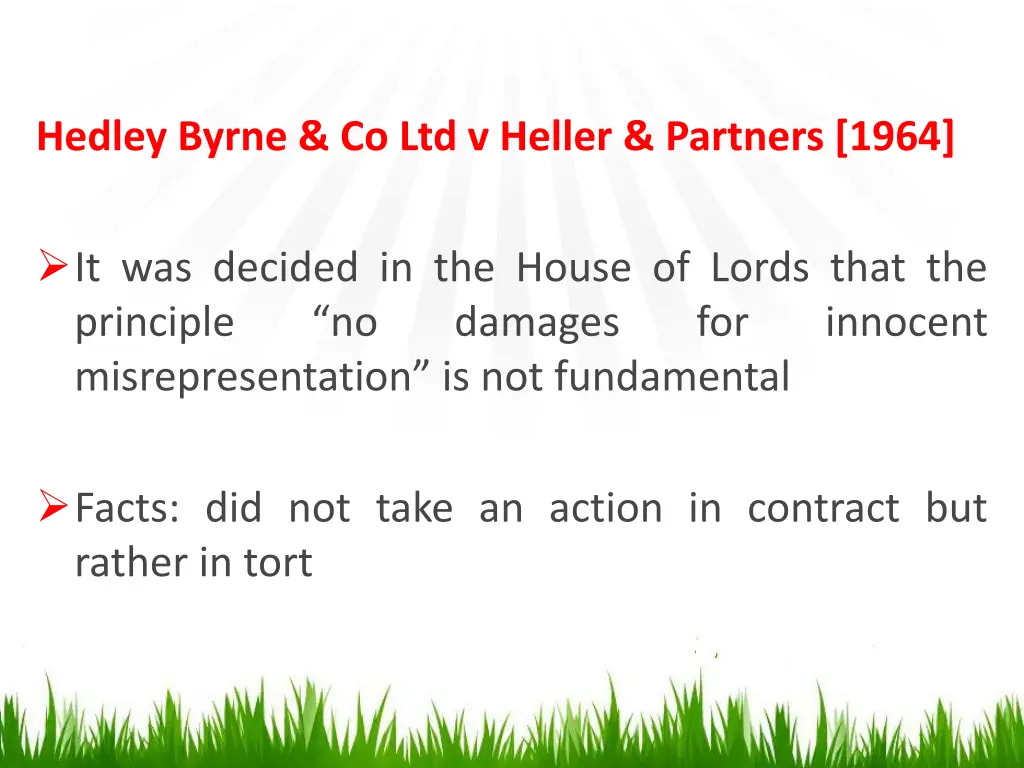 hedley byrne co ltd v heller partners 1964