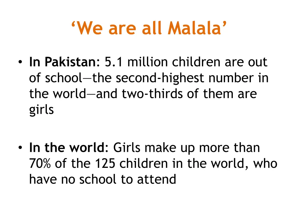 we are all malala