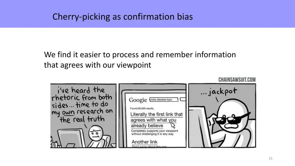 cherry picking as confirmation bias