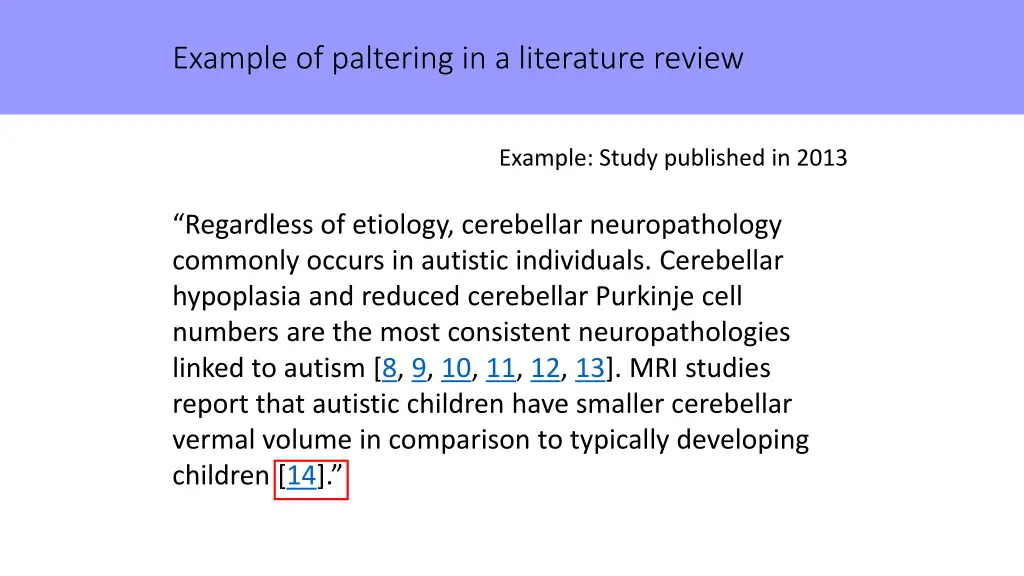 example of paltering in a literature review