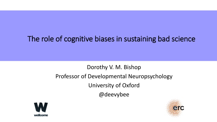 the role of cognitive biases in sustaining