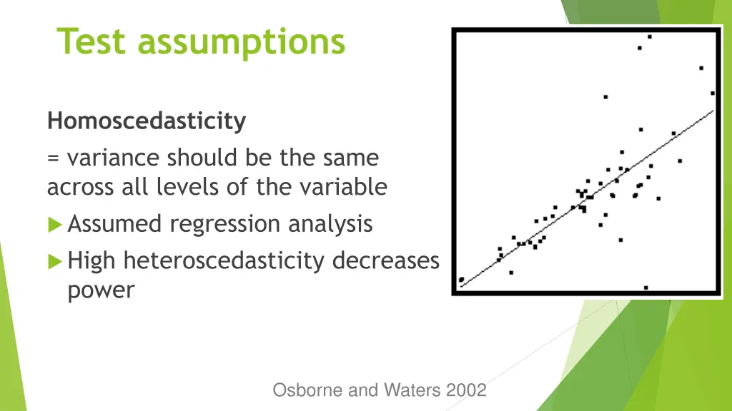 test assumptions 2