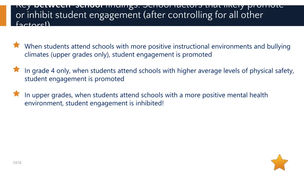 key between school findings school factors that 1